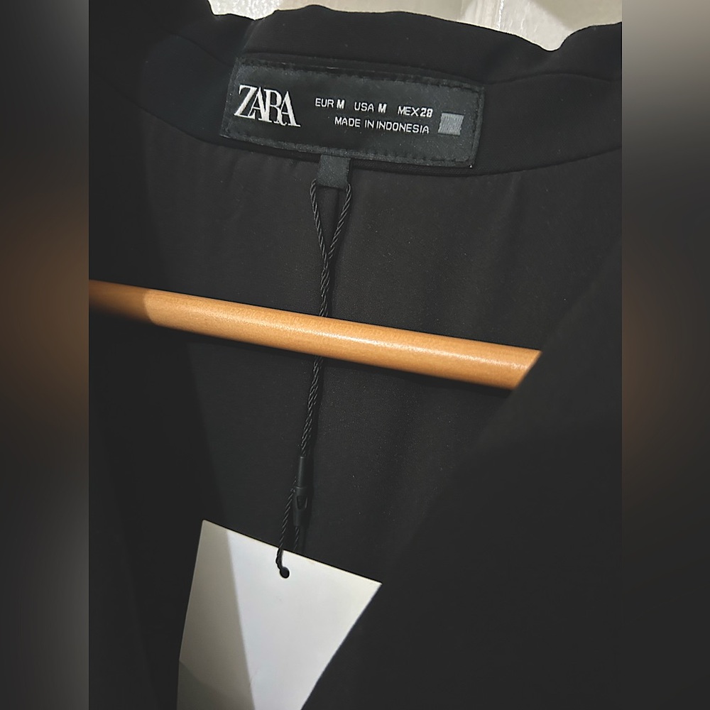 NWT Zara women’s Pants Suit black with sleeveless double breasted top Sz M - Picture 6 of 7